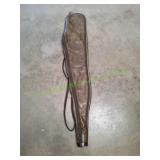 46x9 Brown Faux Leather Rifle Case