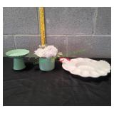 Ceramic Rooster Egg Serving Platter & More