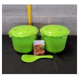 Sistema Microwave Rice Cooker & Steamer Set