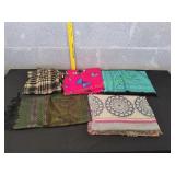 (6) Assorted Scarves