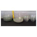Clear Glass Dinner Plates, Bowls & Salad Plates