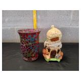 Peanut House Wax Warmer w/ Mosaic Vase