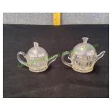 Vtg MCM Plastic & Metal Teapot Salt & Pepper Set