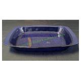 Vtg Avon Cobalt Blue Glass Casserole Baking Dish