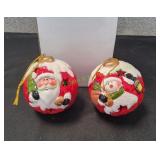 Santa & Snowman Ornaments