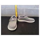 Hey Dude Grey Wally Herringbone, Sz M10