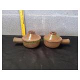 (2) Vtg Stone Ware Microwave Cookers