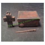 Vtg Jan Barboglio Hand Forged Iron Trinket Box