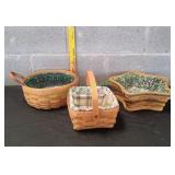 (3) Longaberger Baskets