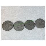 (4) Mexican One Peso