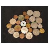 (25) Foreign Coins