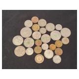 (25) Foreign Coins
