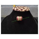 Gold-Tone Channel-Set Huggie Hoop Earrings