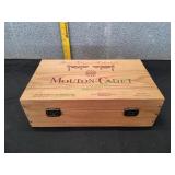 Vtg Mouton-Cadet Wood Gift Box & More