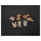 (4) Vtg Clip-On Earrings