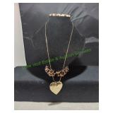 Vtg Gold-Tone Heart Shaped Locket