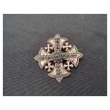 Sterling Silver Jerusalem Crusader Maltese Brooch