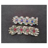 (2) Silver-Tone Fashion Bracelets