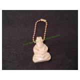 Vtg Hand Carved Stone Buddha Charm