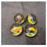 (4) Larger Marbles