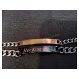 Her King & His Queen Couples Bracelet Set