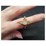 Vtg Sarah Coventry Moon Beam Adjustable Ring