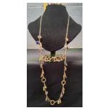 Talbots Multi-Colored Charm Dangle Necklace