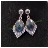 Blue Teardrop Earrings