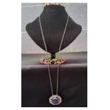 Sterling Silver Hope Sapphire Pendant