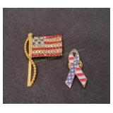 (2) Patriotic Pins