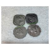 (4) Coins from the Bahamas