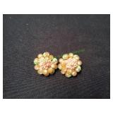 Pair of Vtg Cluster Spring Loaded Clip On