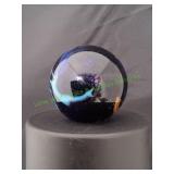 Blue & Orange Swirl Super Jumbo Marble