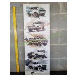 13x36 Ford Bronco Canvas Wall Art