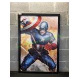 Framed Marvel Captain America Poster