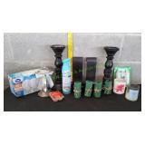 Candle Stick Holders, Sconces, Candles & More