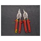 (2) Milwaukee Red-Handled Snips