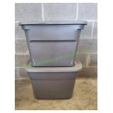 (2) Sterilite 18-Gal Storage Totes w/ Lids