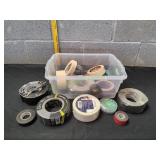 Small Tote of Duct Tape, Masking Tape & More