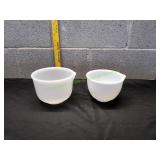 (1) GlasBake & (1) Pyrex Sunbeam Mixing Bowls