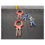 (2) Large & (4) Small Plastic Clamps