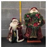 (1) Tree Topper & (1) Freestanding Santa Claus