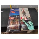 (3) Vtg Life & (1) Post Magazines