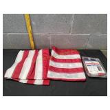 (3) Nylon US Flags for Aluminum or Wood Poles
