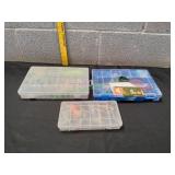 (3) Tackle Organizers w/ Tackle