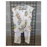 Time And Tru Blouse, Sz Lg (12-14) w/Capris, Sz