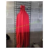 Red Halter Neck Jumpsuit, Sz XXL