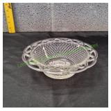 Imperial Glass Ohio Laced Floral Bowl