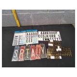 Assortment of Self-Adhesive Lettering