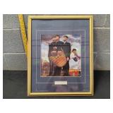 Framed Norman Rockwall Bottom of the Sixth Print
